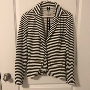 Cotton striped blazer